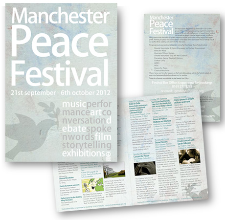 Manchester Peace Festival leaflet, 2012